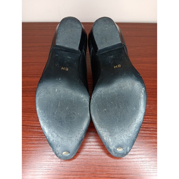 VINTAGE Durango Western Ankle Boot Women 8M Black Leather Y2K Stretch - Picture 6 of 9